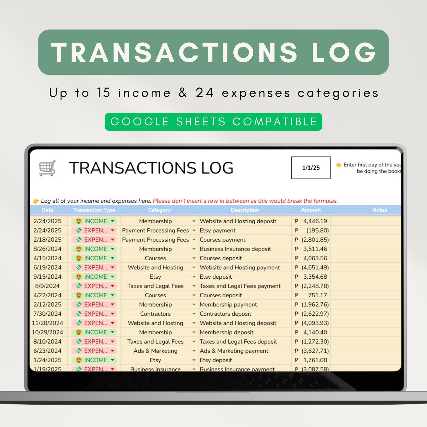 Simple Bookkeeping - For Small Businesses, Automated Profit & Loss, Dynamic Financial Tracking