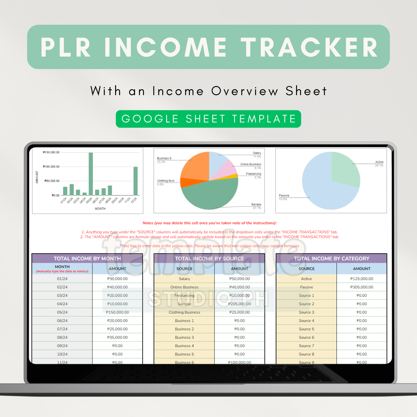 Resellers Bundle (PLR) | Resellable Google Sheet Templates | For Digital Product Sellers (Google Sheet Template)