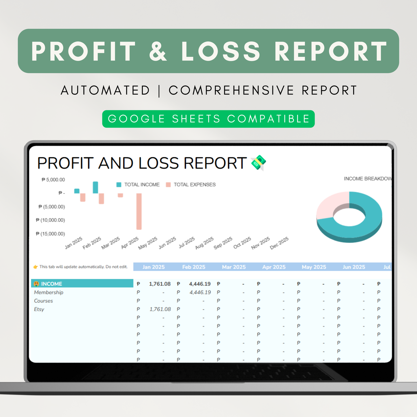 Simple Bookkeeping - For Small Businesses, Automated Profit & Loss, Dynamic Financial Tracking