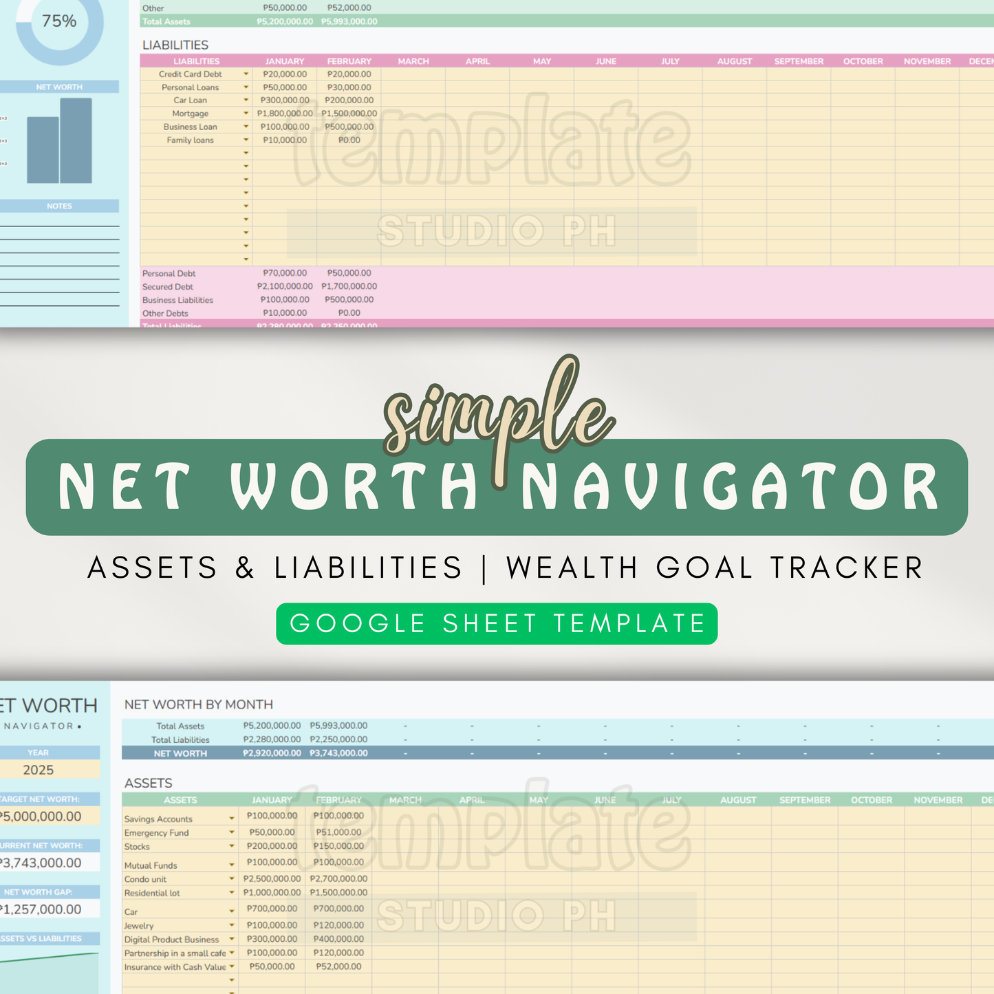 Financial Freedom Starter Bundle | All-in-One Financial System for Beginners (Google Sheet Template)