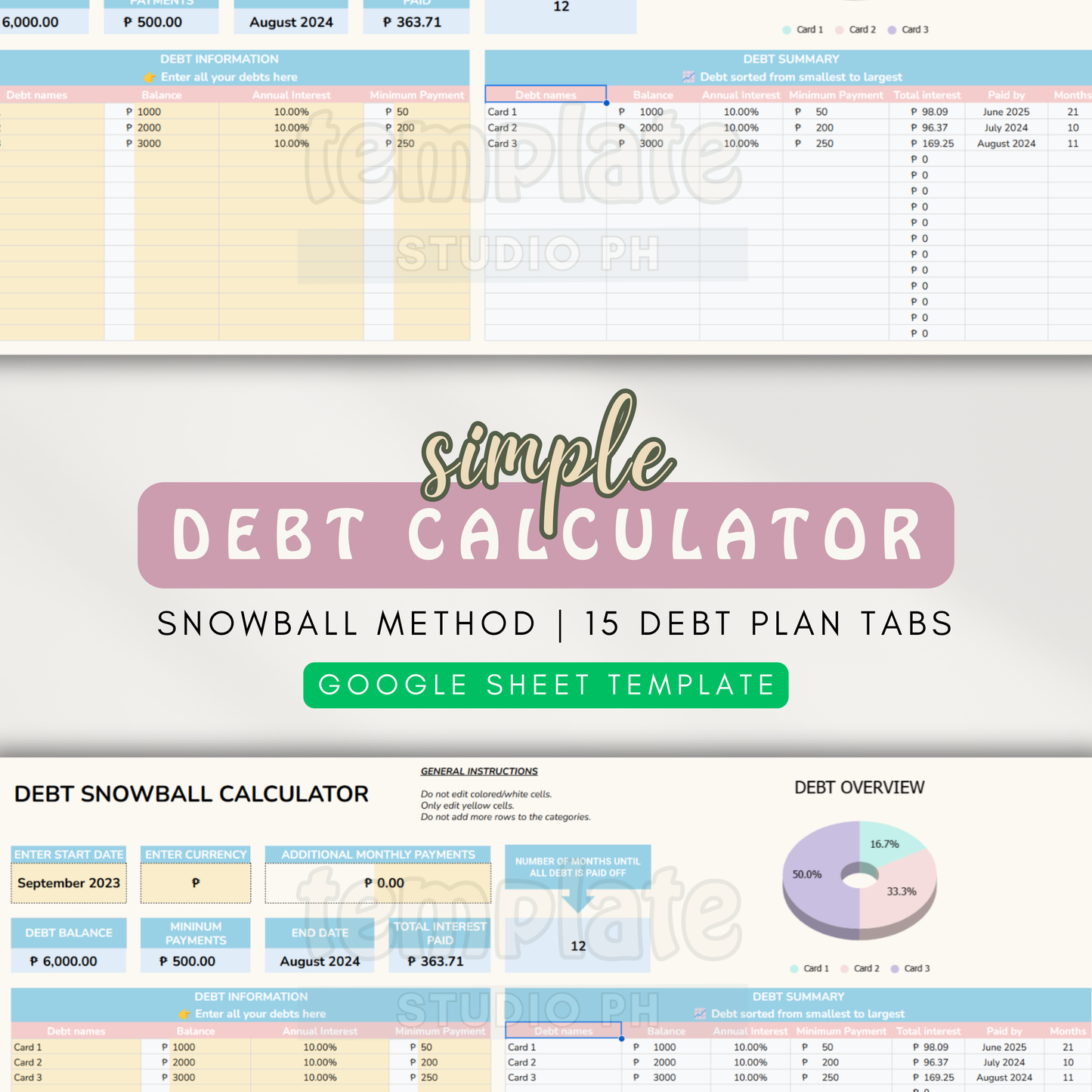 Financial Freedom Starter Bundle | All-in-One Financial System for Beginners (Google Sheet Template)