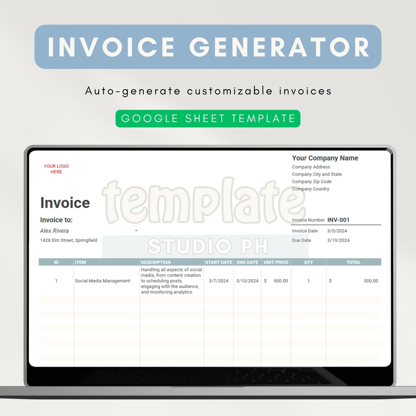 Freelancer Ultimate Toolkit Bundle | Virtual Assistant Task Tracker, Invoicing System, Rate Calculator, Calendar Integration