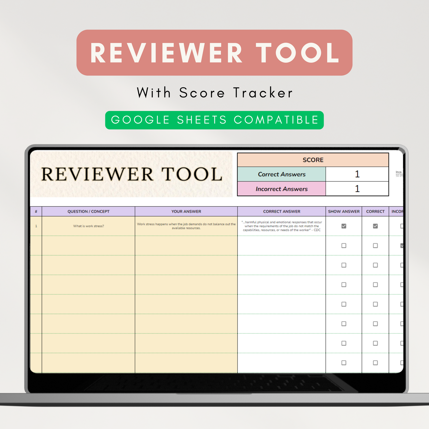 Simple Student Planner | With GWA Calculator, Study Planner, Requirements Tracker (Google Sheet Template)
