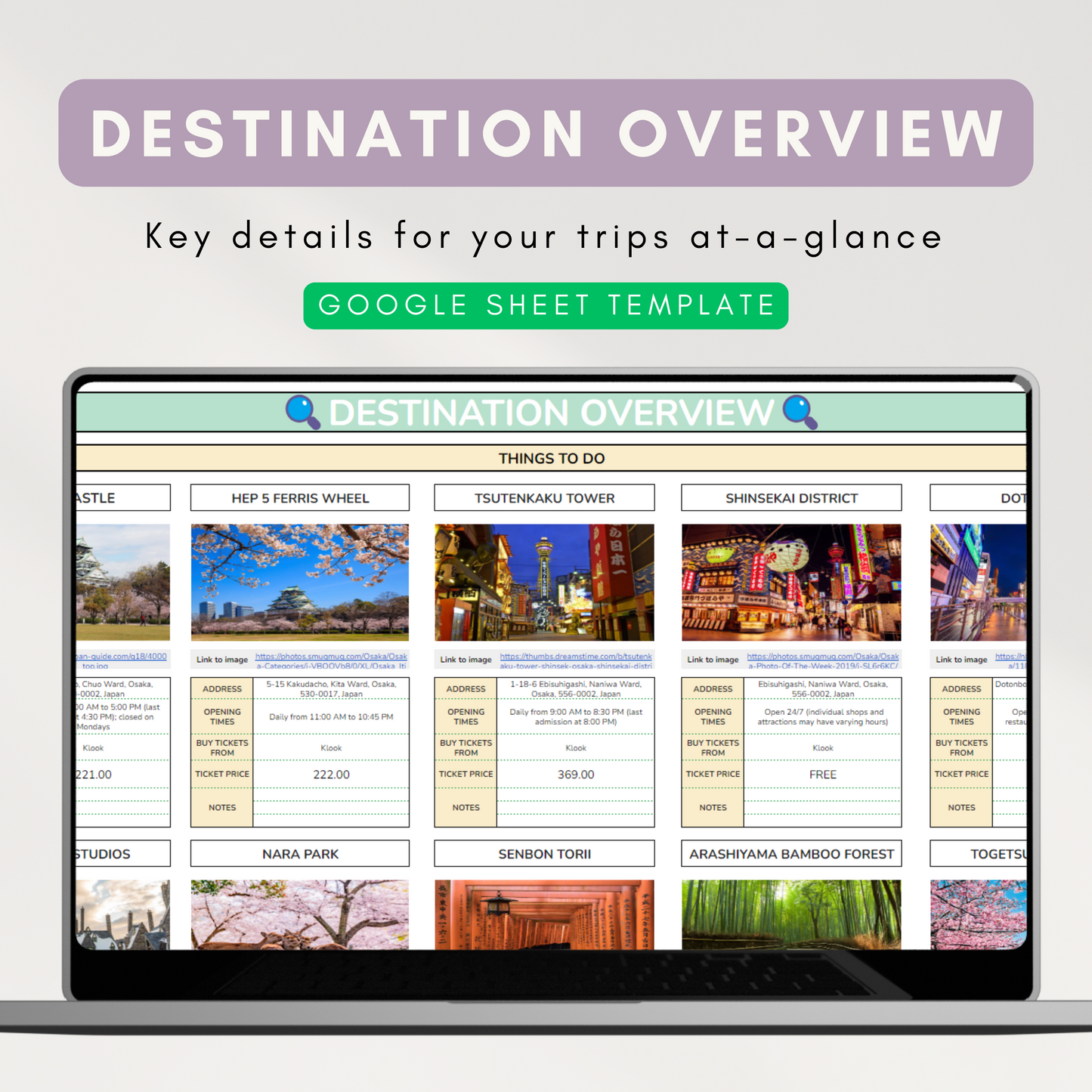 Ultimate Gen Z Travel Planner | With 7 Travel Planning Tools | Includes Freebies (Google Sheet Template)