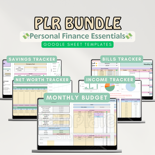 Resellers Bundle (PLR) | Resellable Google Sheet Templates | For Digital Product Sellers (Google Sheet Template)