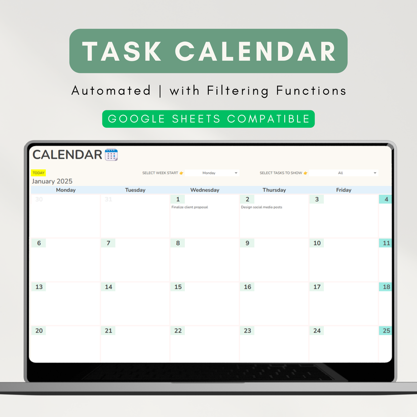 Ultimate Task Tracker - With Task Calendar, Task Status, Priority, Ass ...