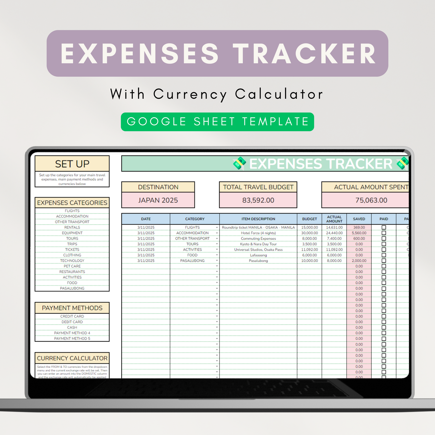 Ultimate Gen Z Travel Planner | With 7 Travel Planning Tools | Includes Freebies (Google Sheet Template)